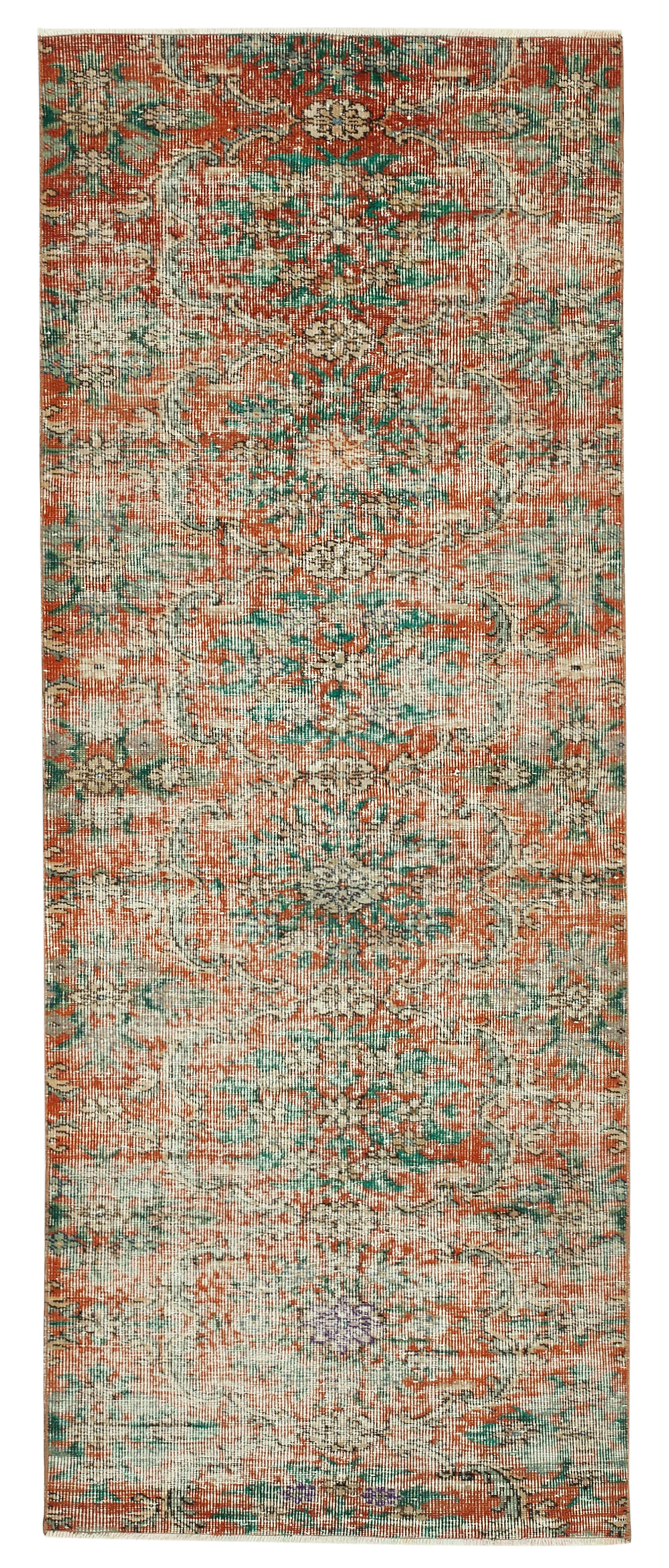 3 x 8 Red Overdyed Rug - 4775