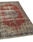 4 x 7 Red Overdyed Rug - 4778