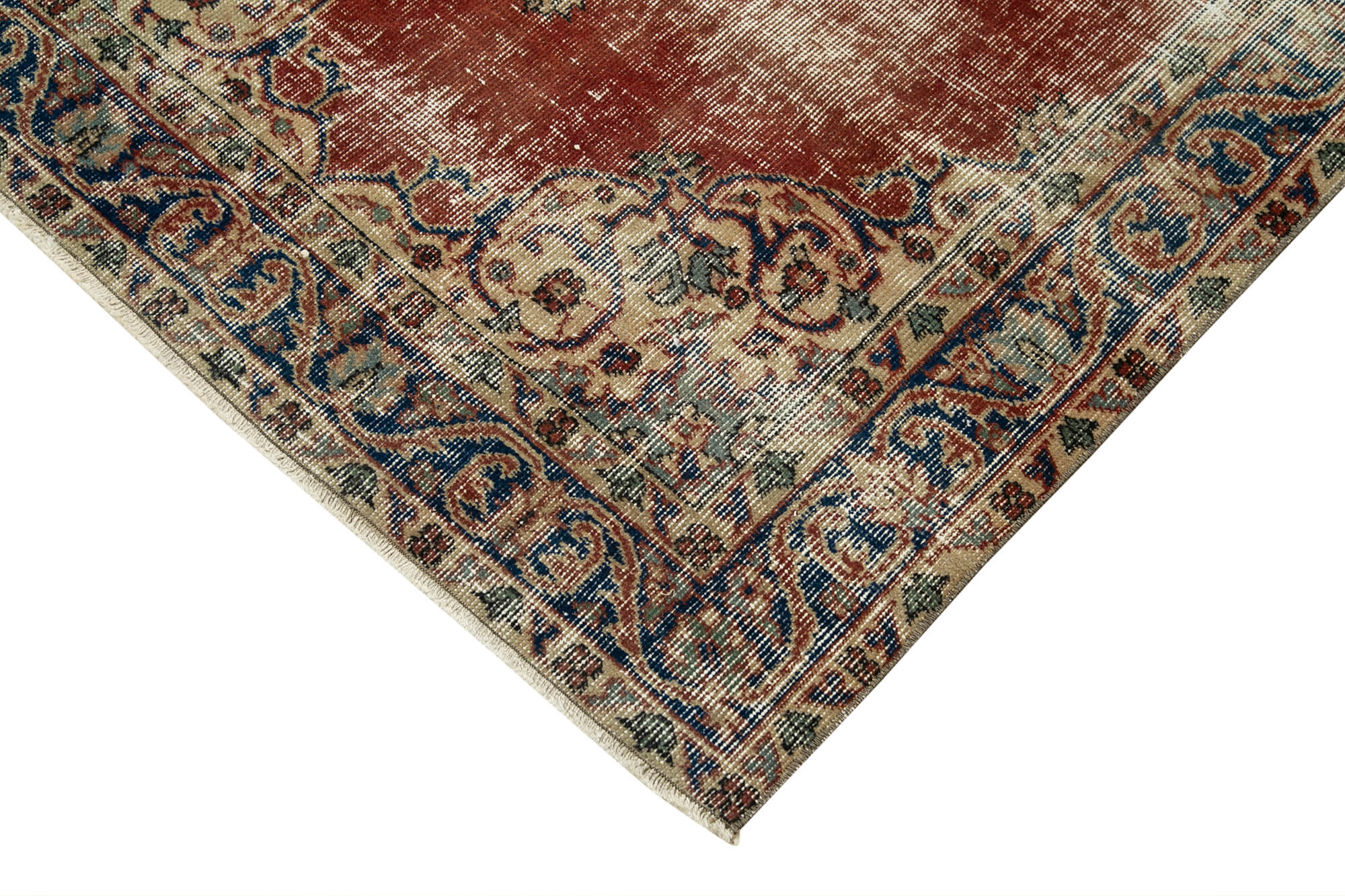 4 x 7 Red Overdyed Rug - 4778