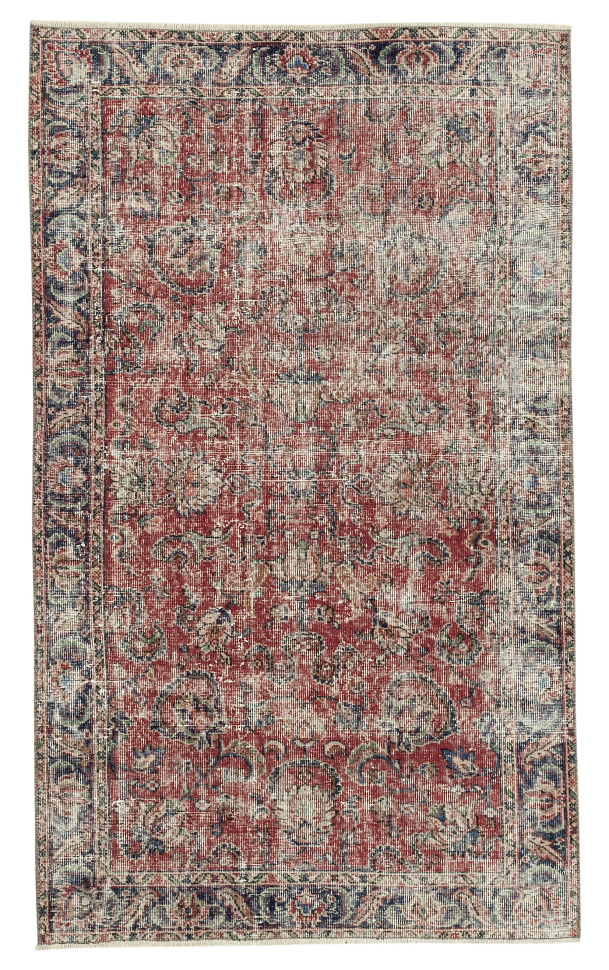 4 x 6 Red Overdyed Rug - 4783