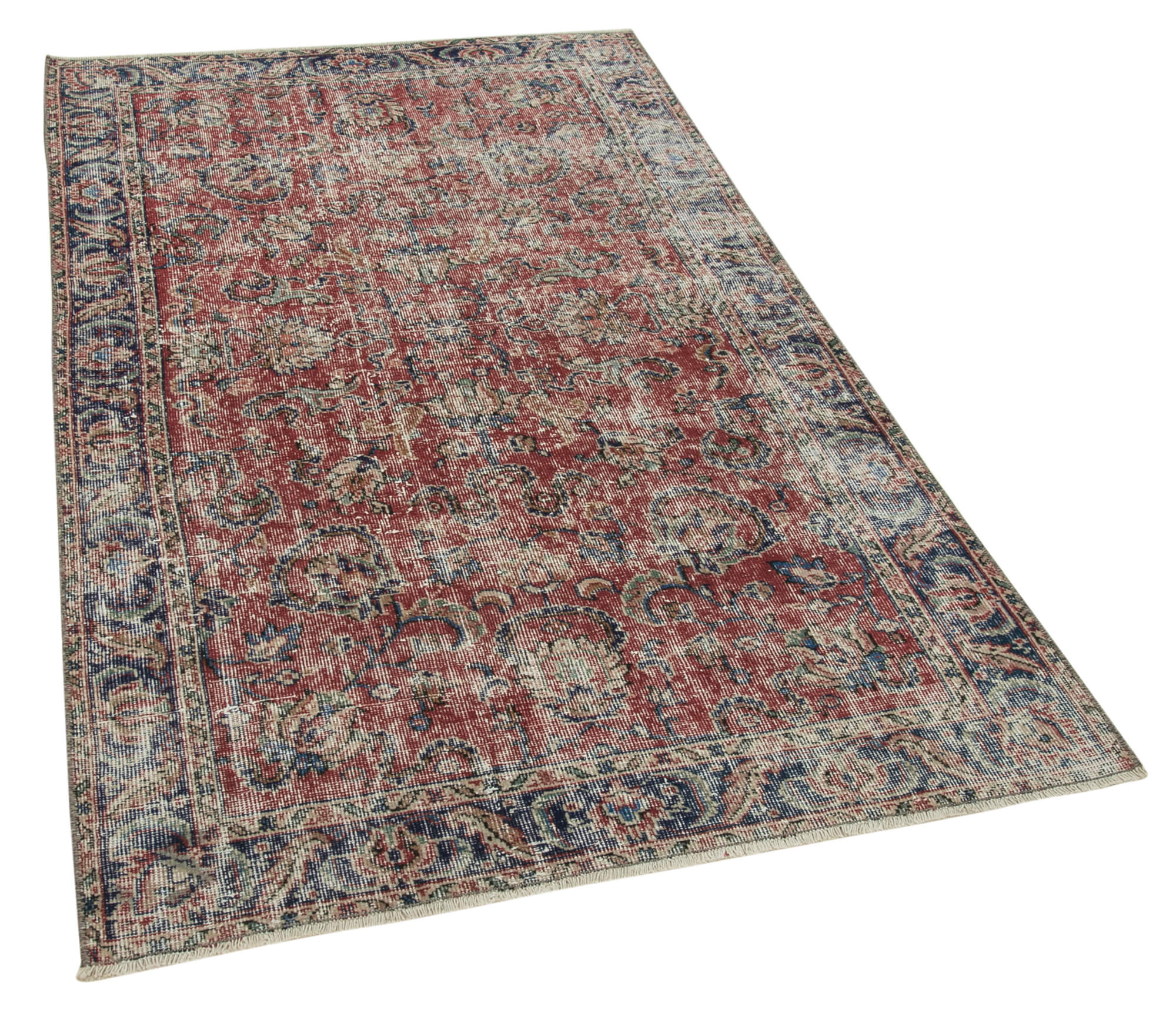 4 x 6 Red Overdyed Rug - 4783