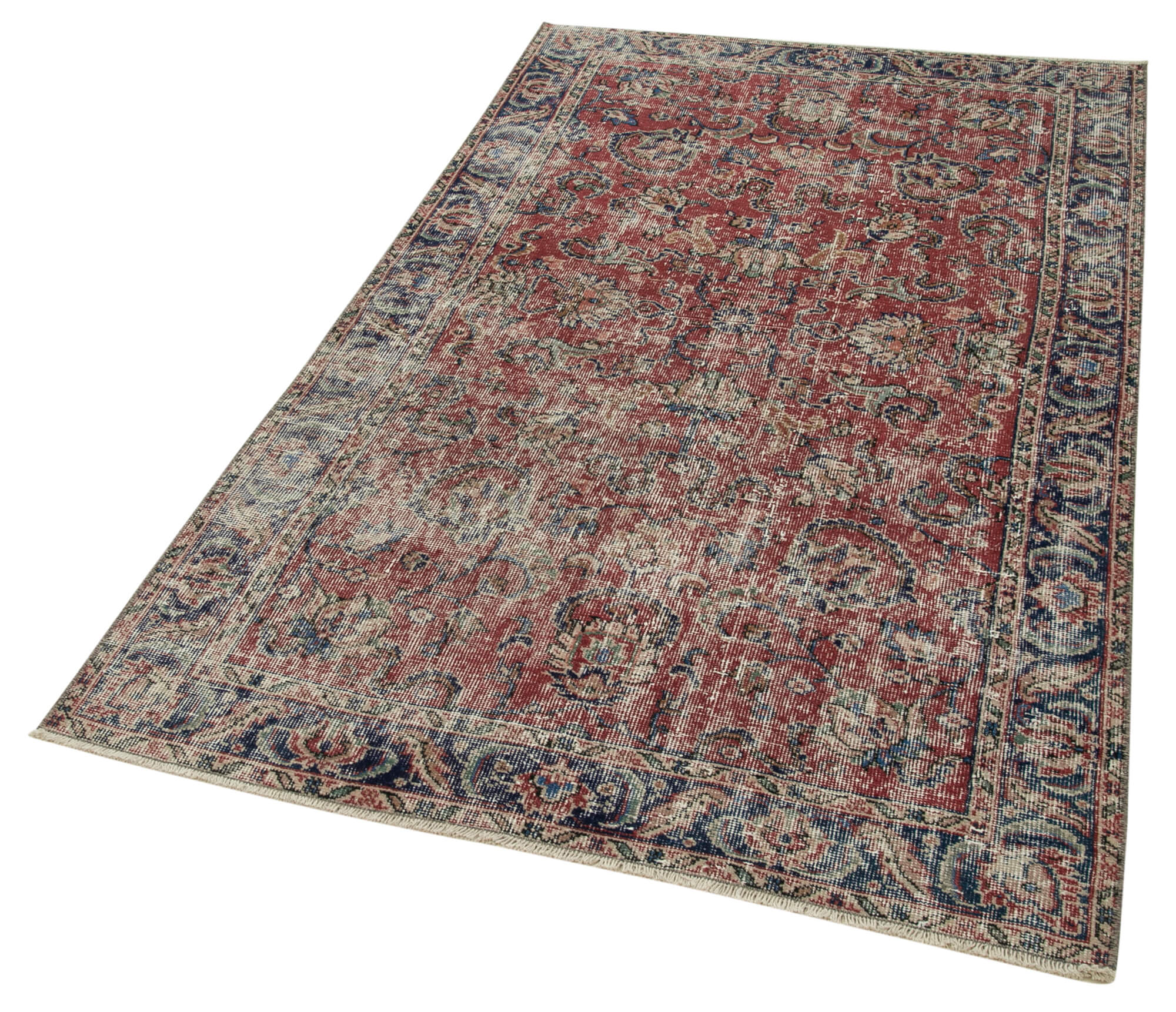 4 x 6 Red Overdyed Rug - 4783