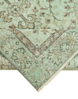 3 x 6 Green Overdyed Rug - 4786