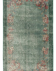 3 x 6 Green Overdyed Rug - 4787