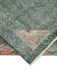 3 x 6 Green Overdyed Rug - 4787