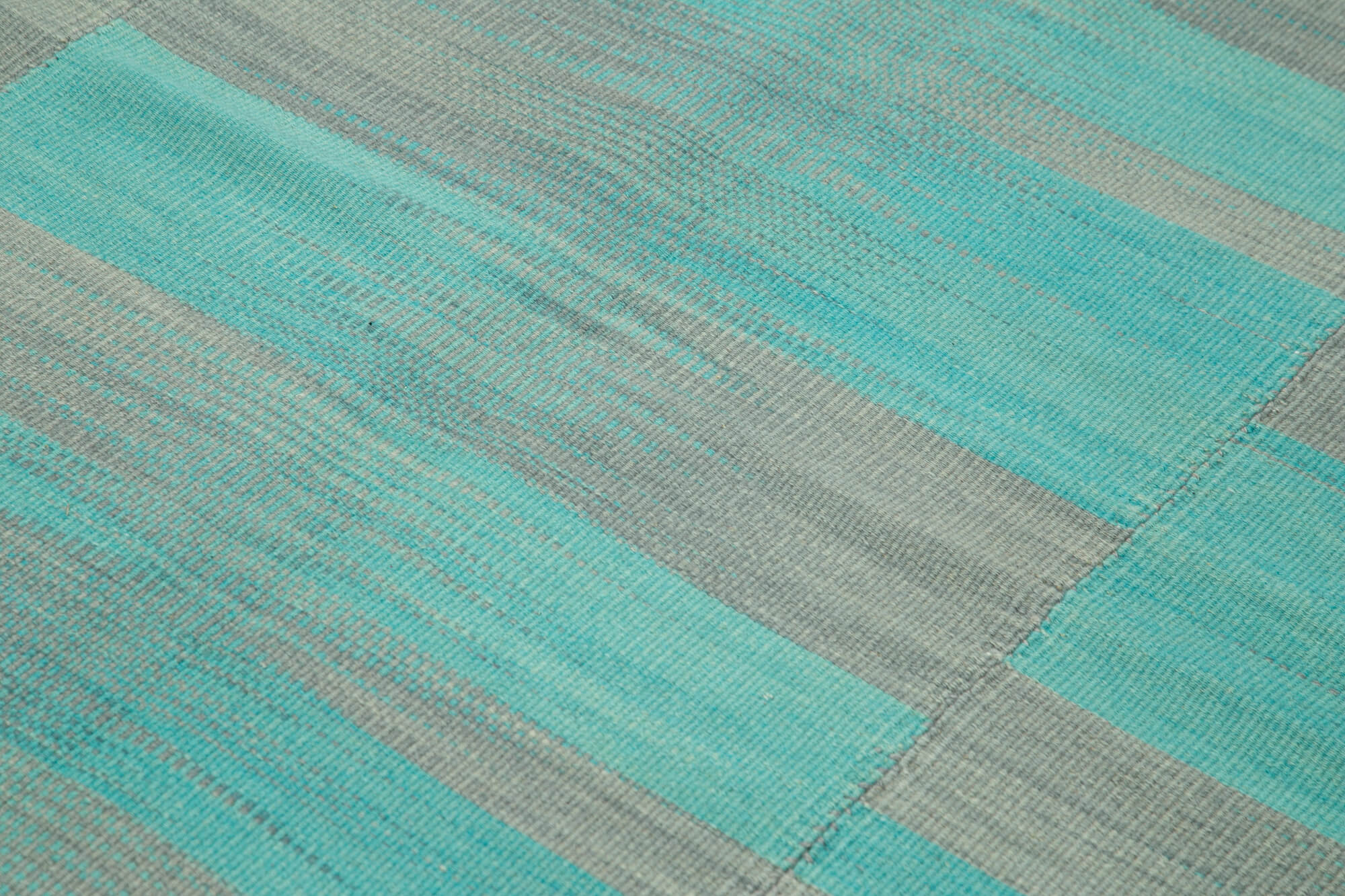 7 x 9 Turquoise Contemporary Kilim Rug - 4799