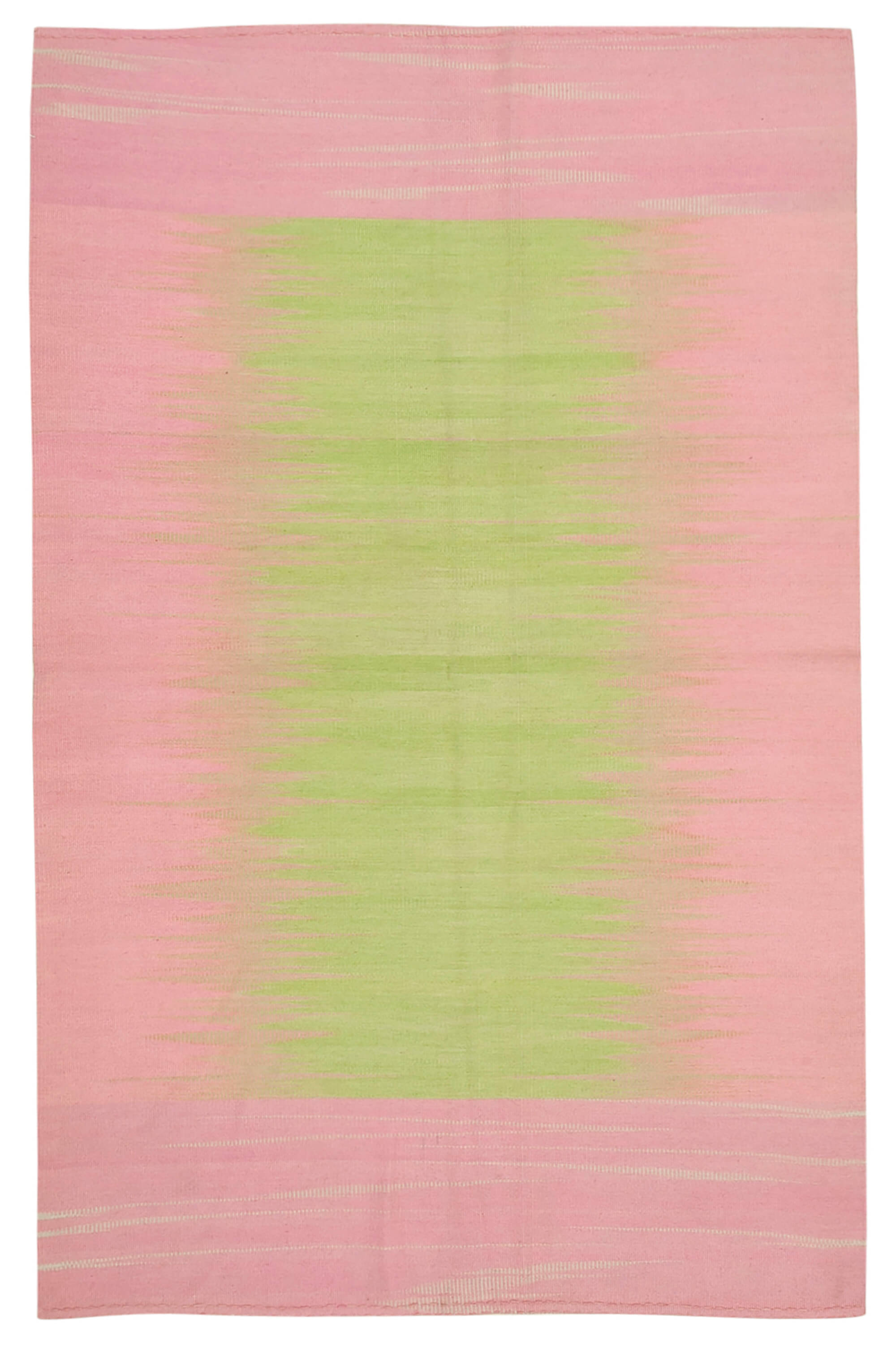 6 x 9 Pink Contemporary Kilim Rug - 4801