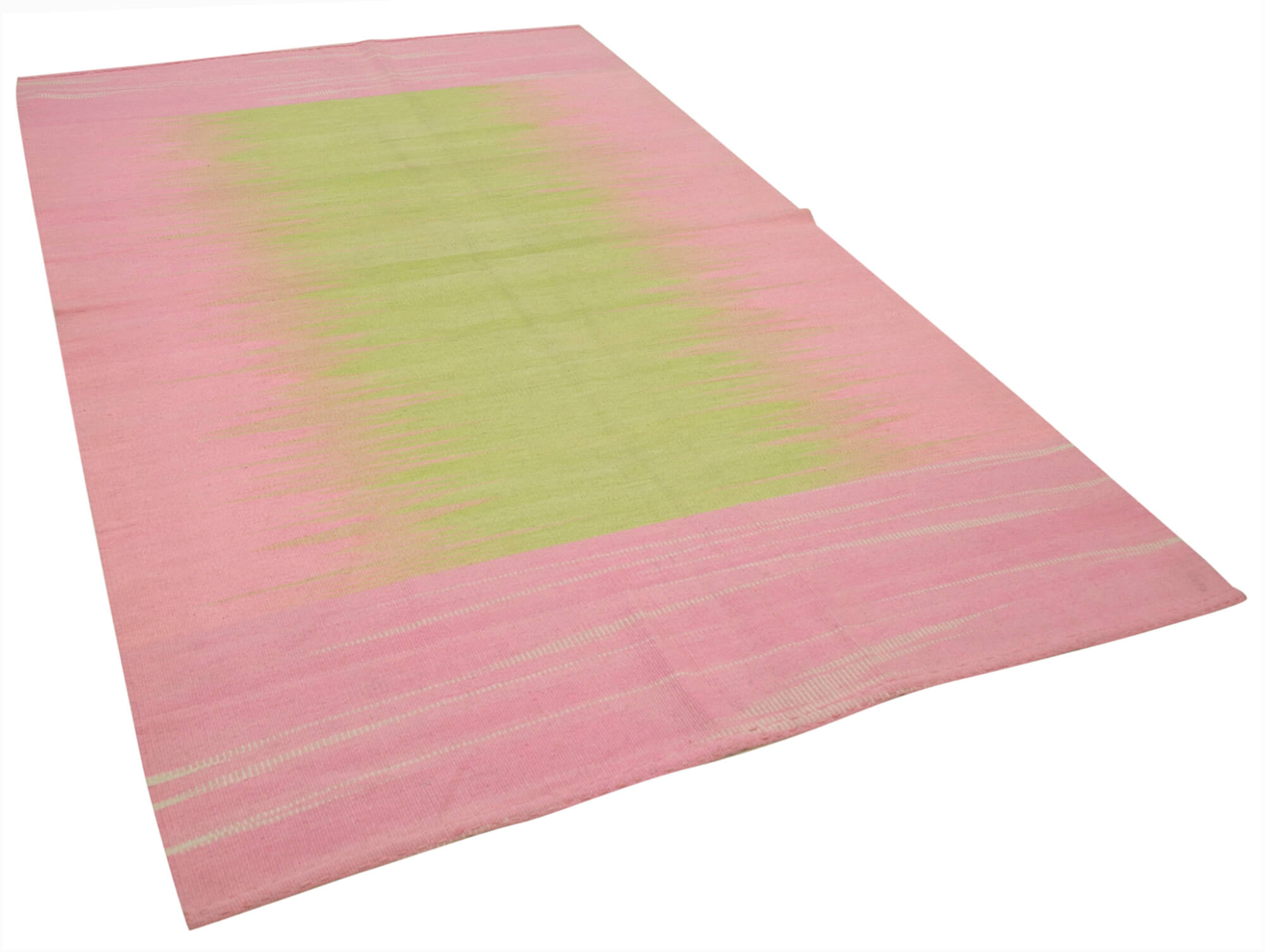 6 x 9 Pink Contemporary Kilim Rug - 4801