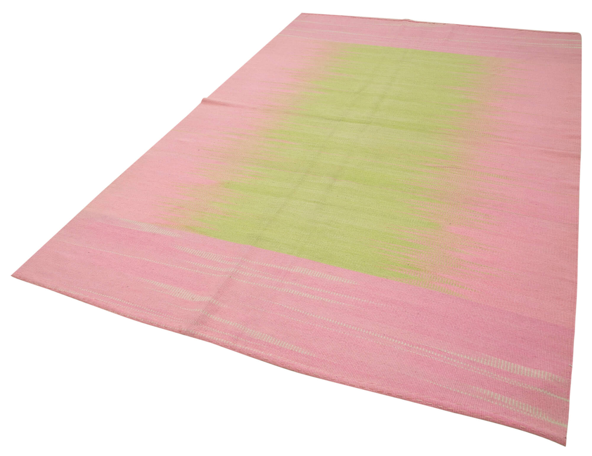 6 x 9 Pink Contemporary Kilim Rug - 4801