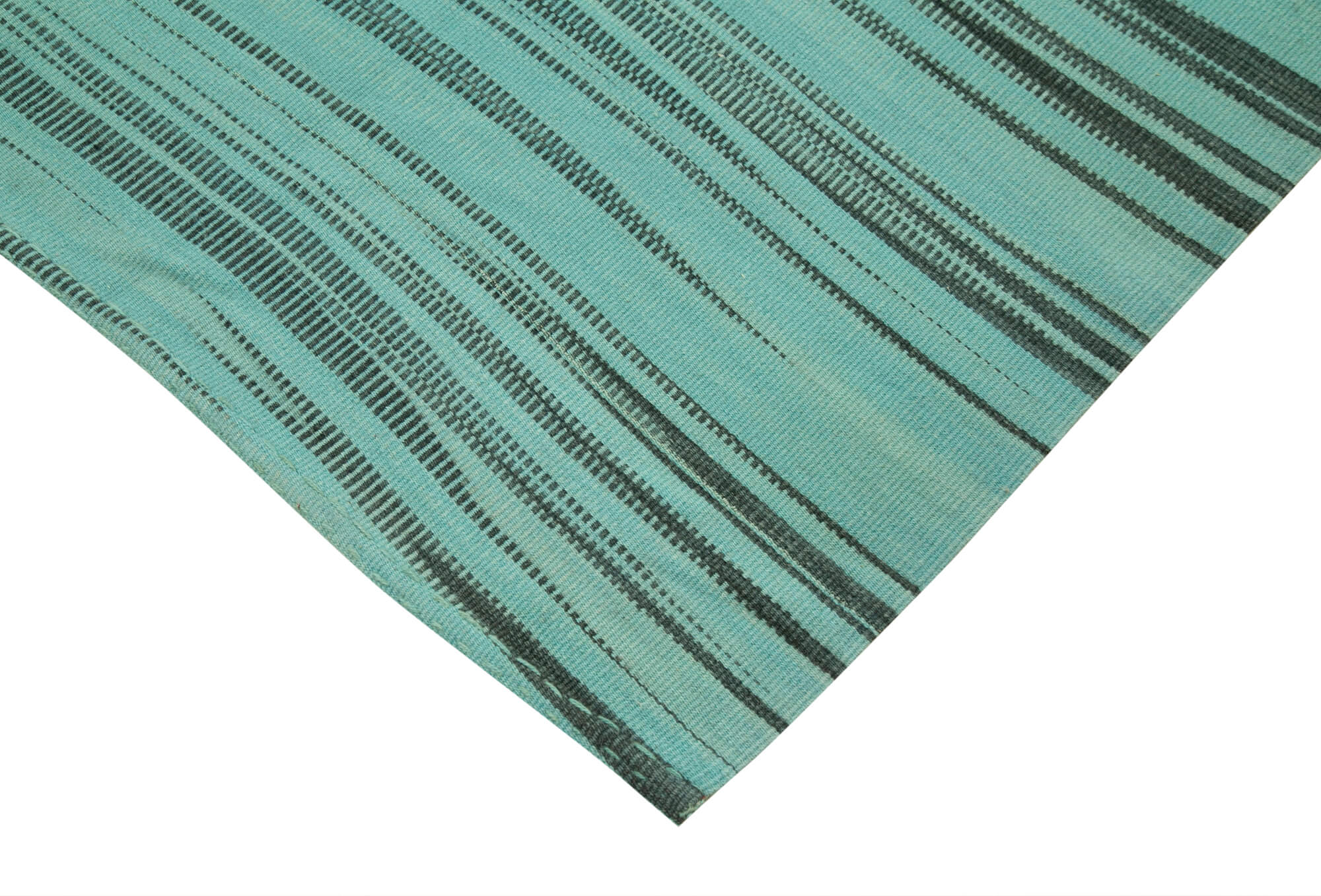 6 x 9 Turquoise Contemporary Kilim Rug - 4806