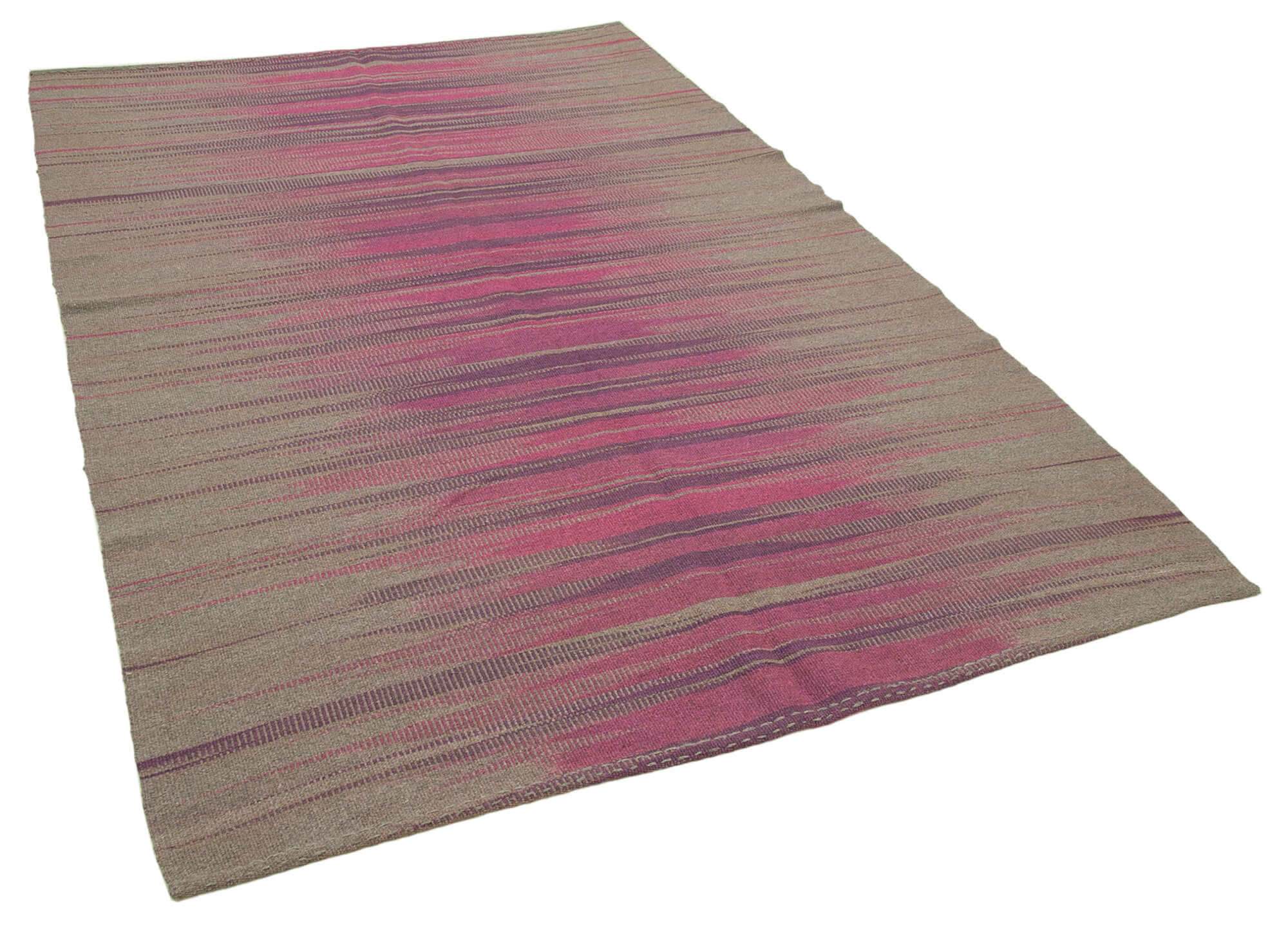 6 x 8 Purple Contemporary Kilim Rug - 4832