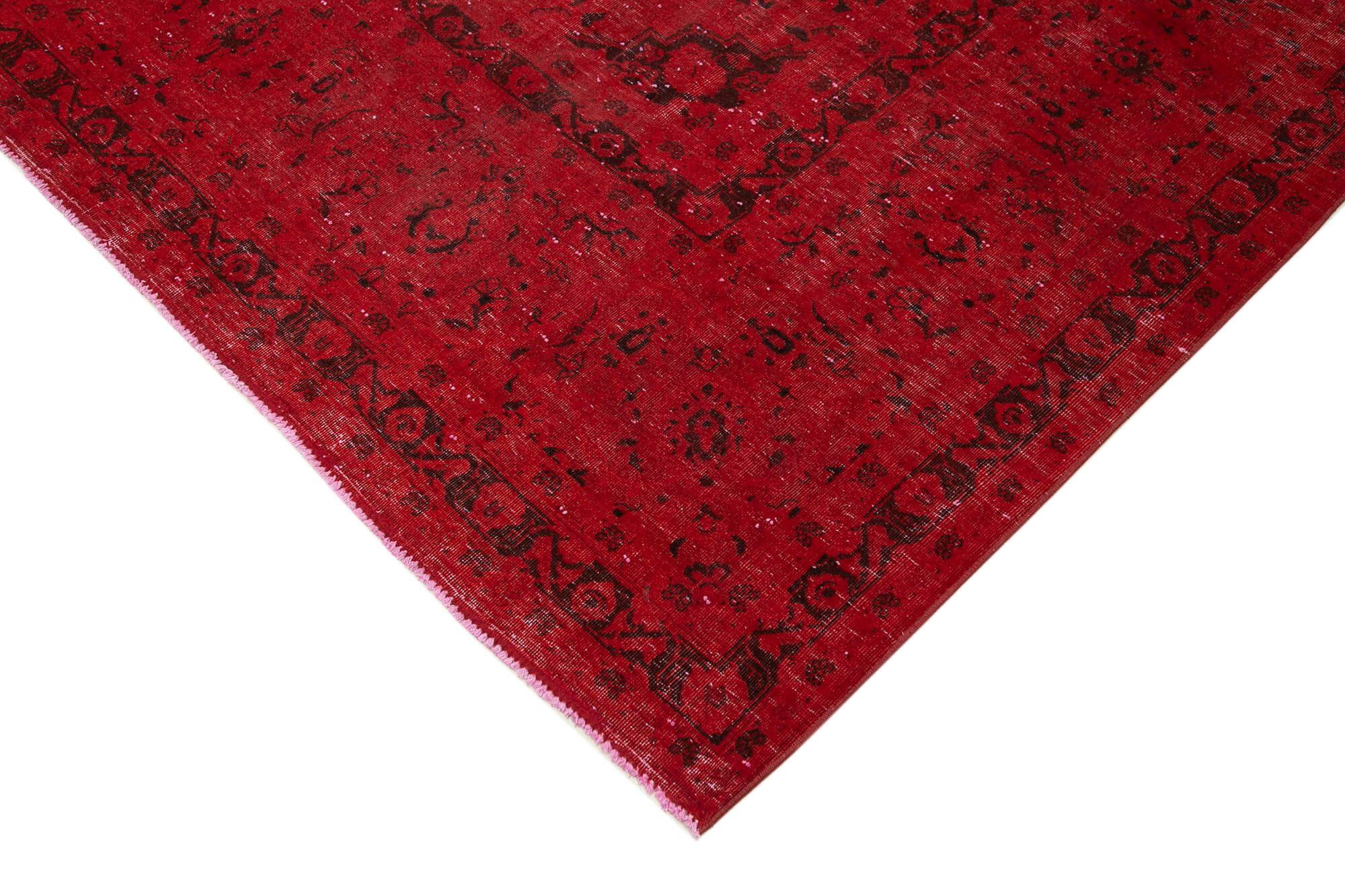 10 x 13 Red Overdyed Large Area Rug - 4898