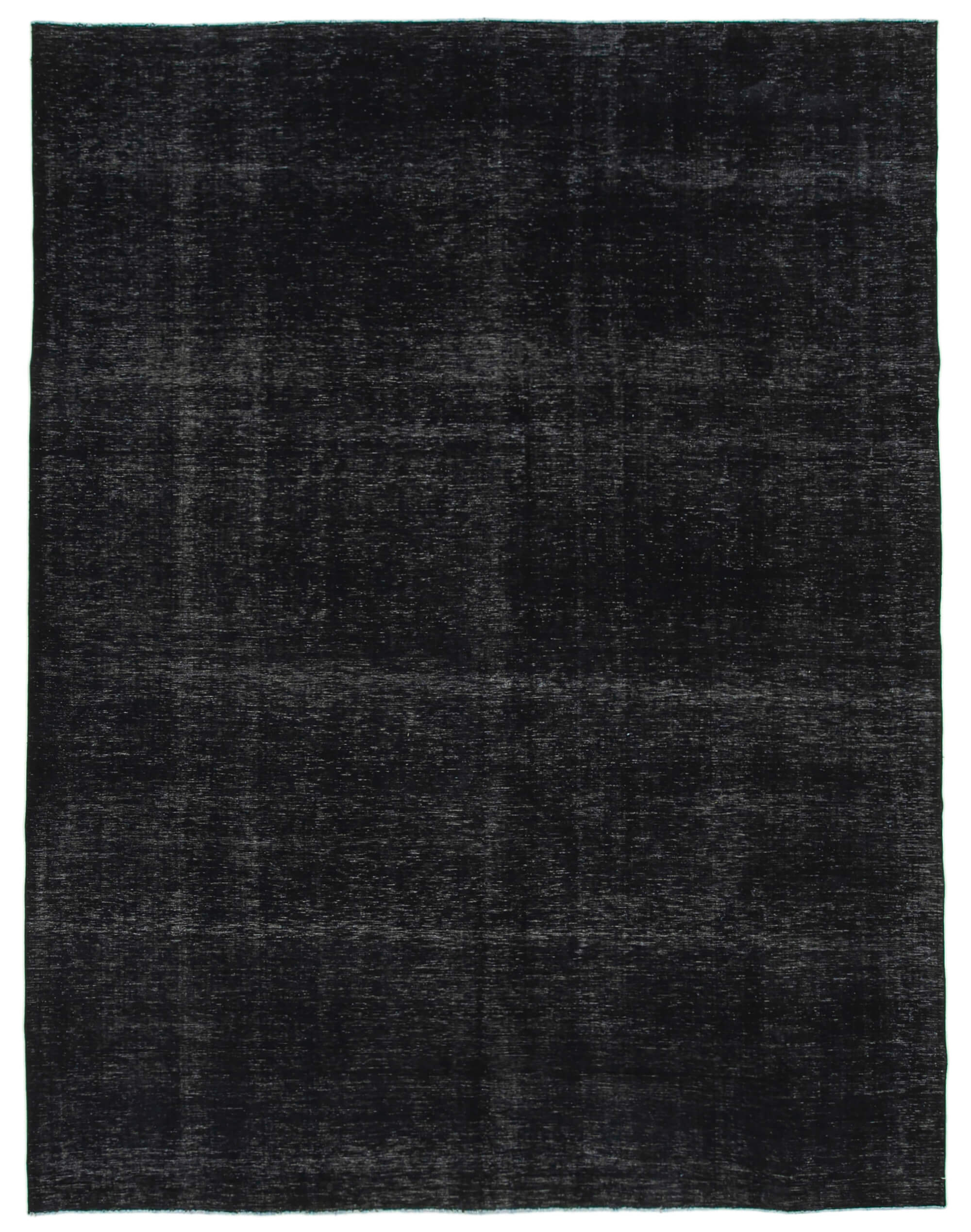 10 x 13 Black Overdyed Large Area Rug - 4899