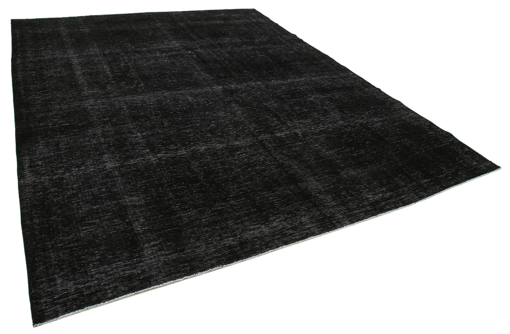 10 x 13 Black Overdyed Large Area Rug - 4899