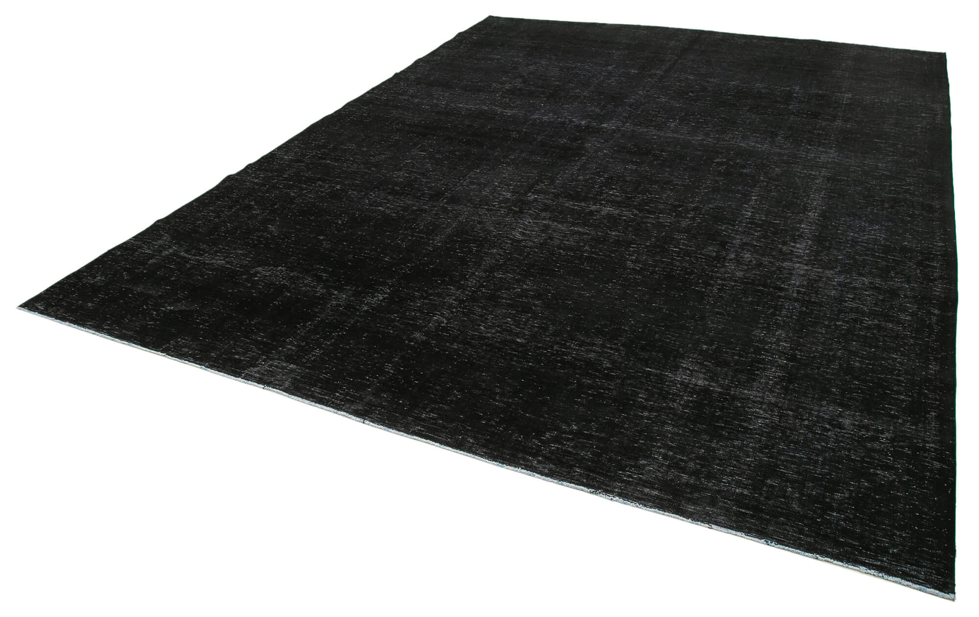 10 x 13 Black Overdyed Large Area Rug - 4899