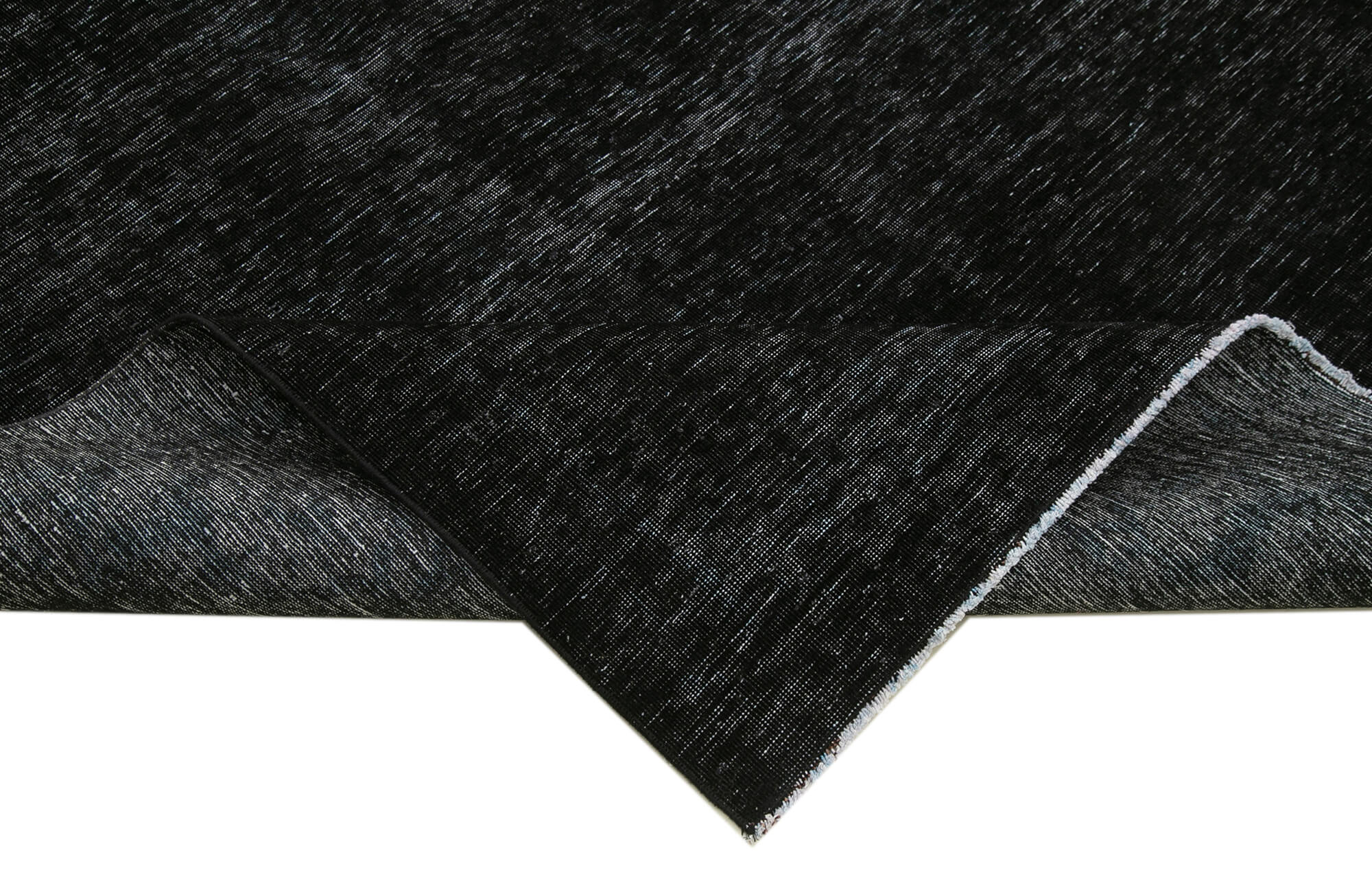 10 x 13 Black Overdyed Large Area Rug - 4899