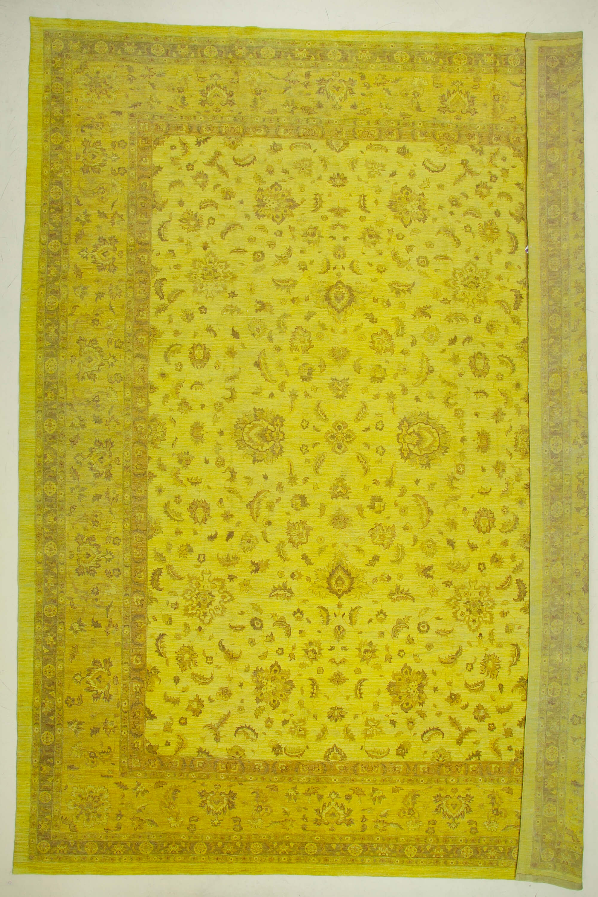 14 x 20 Yellow Oushak Rug - 4901