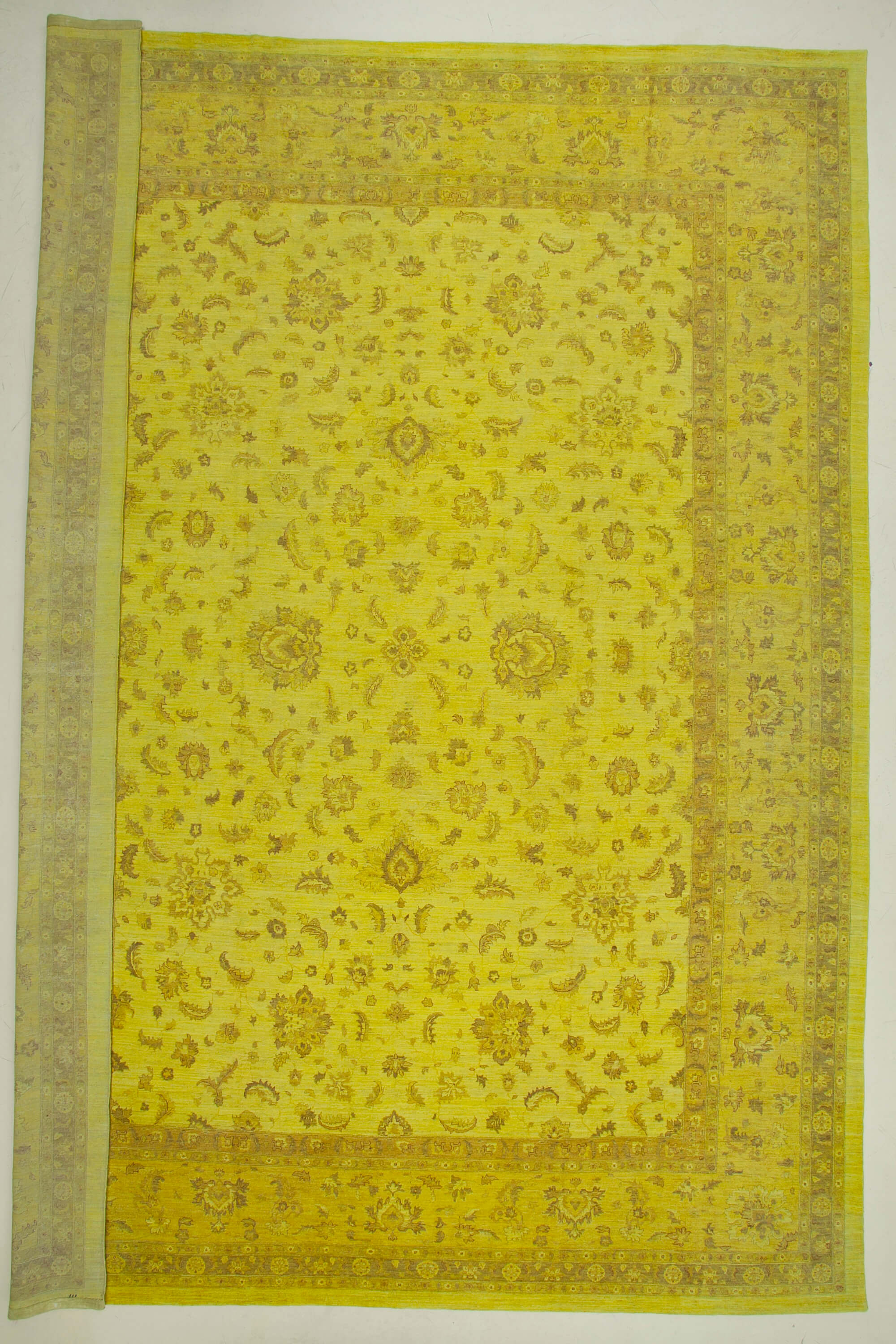 14 x 20 Yellow Oushak Rug - 4901