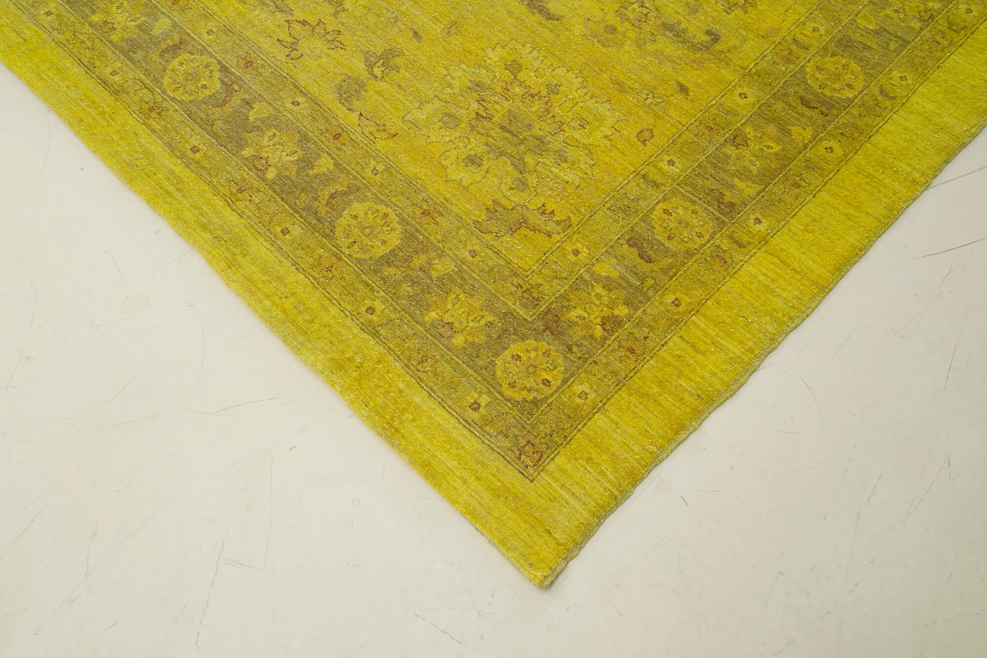 14 x 20 Yellow Oushak Rug - 4901