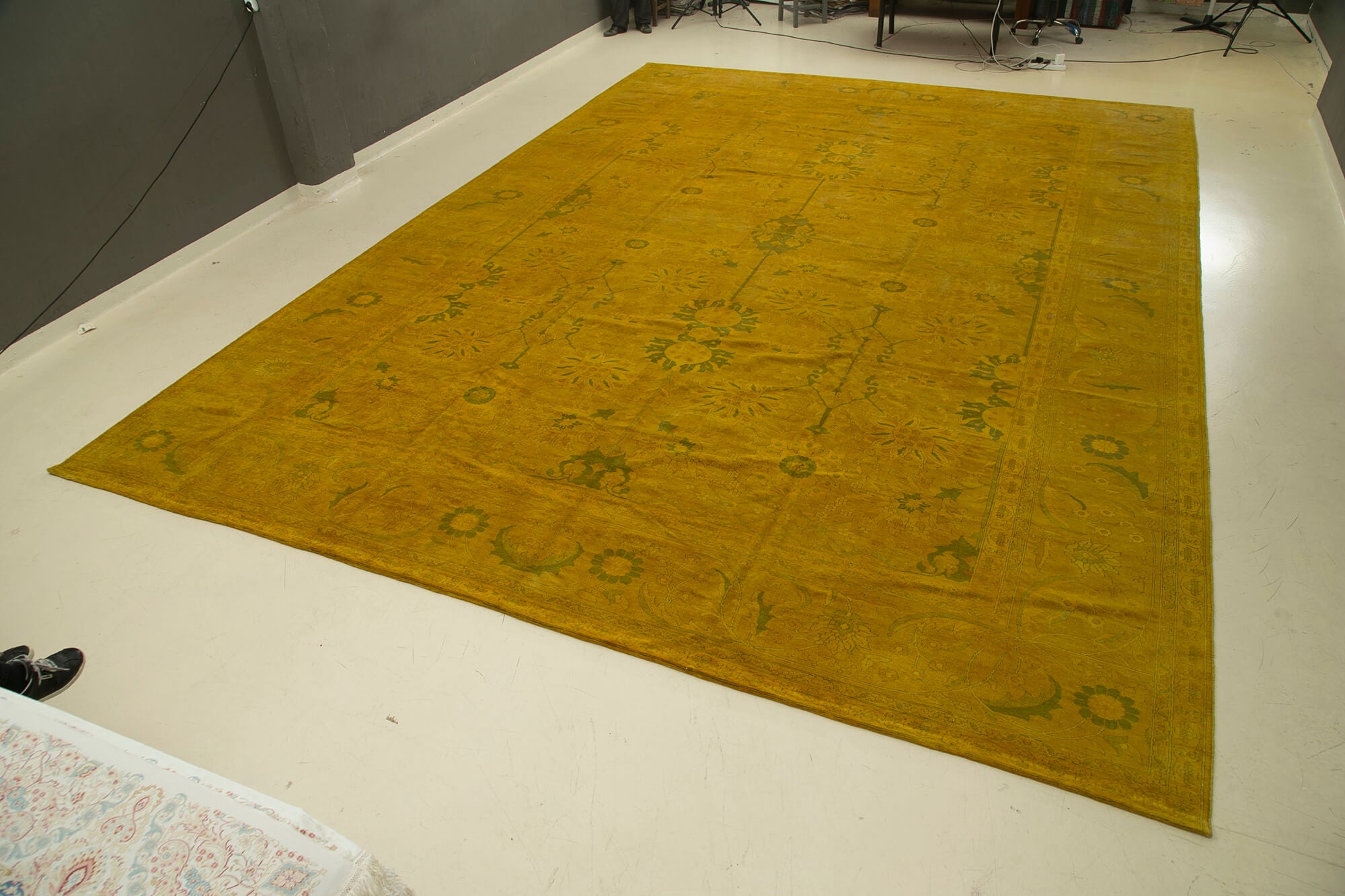 14 x 21 Yellow Oushak Rug - 4902