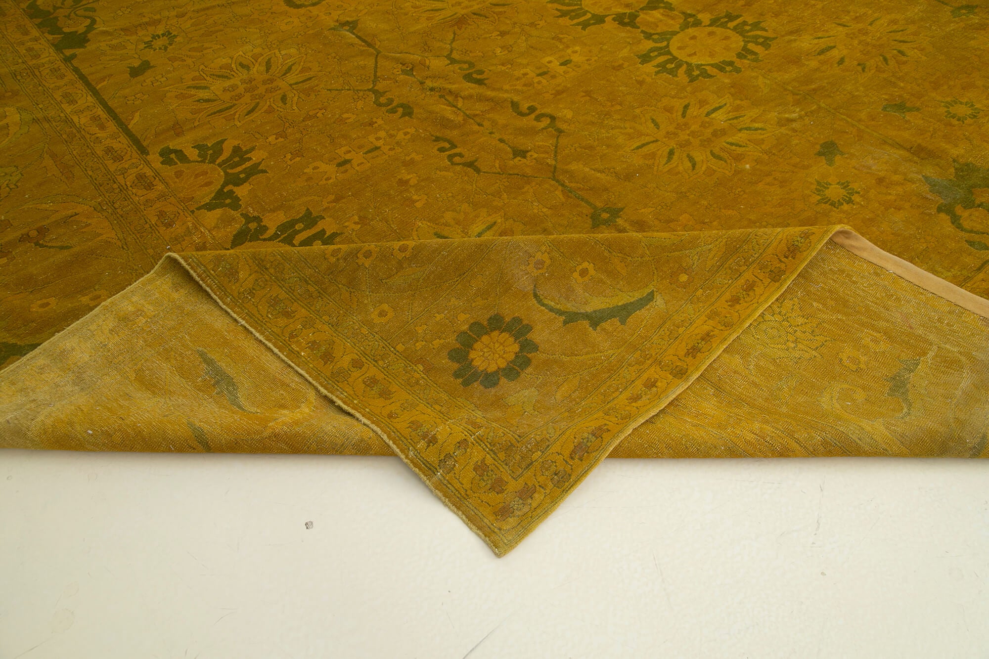 14 x 21 Yellow Oushak Rug - 4902