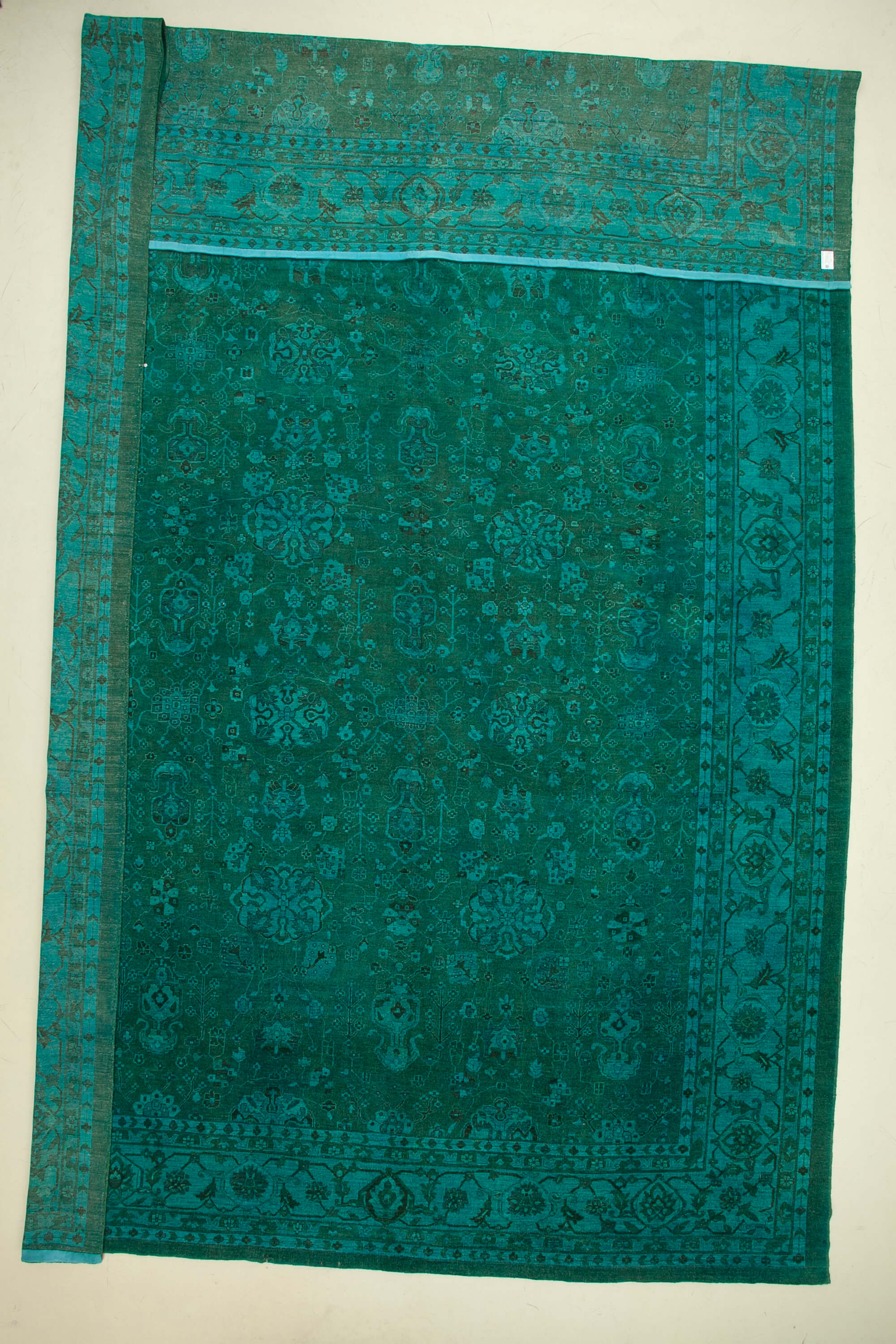 14 x 23 Turquoise Oushak Rug - 4909