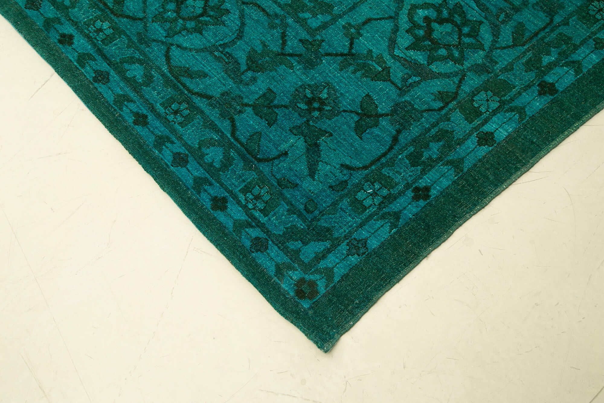 14 x 23 Turquoise Oushak Rug - 4909