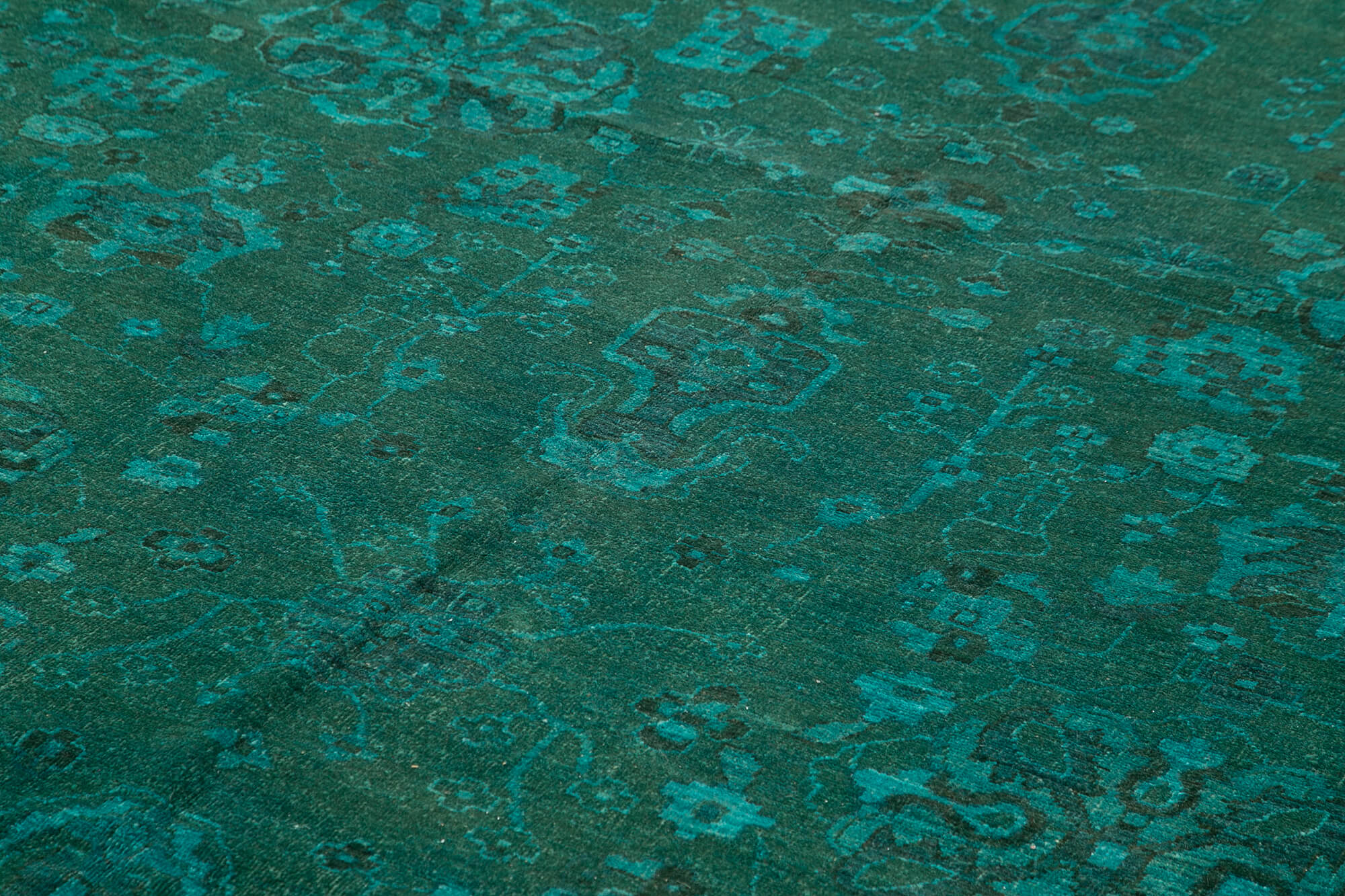 14 x 23 Turquoise Oushak Rug - 4909