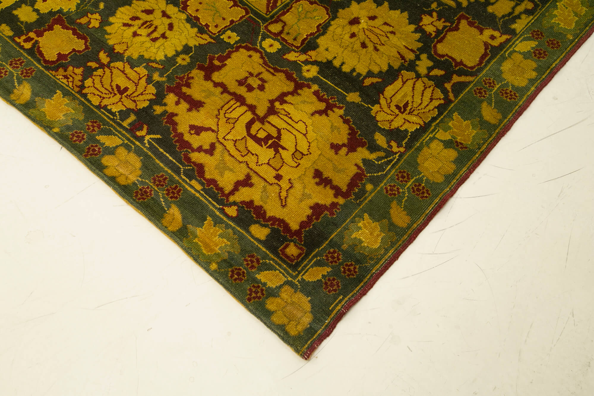 15 x 18 Yellow Oushak Rug - 4912