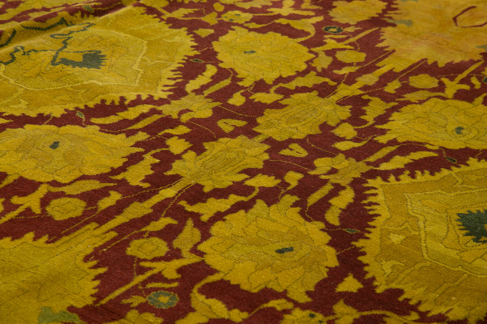 15 x 18 Yellow Oushak Rug - 4912