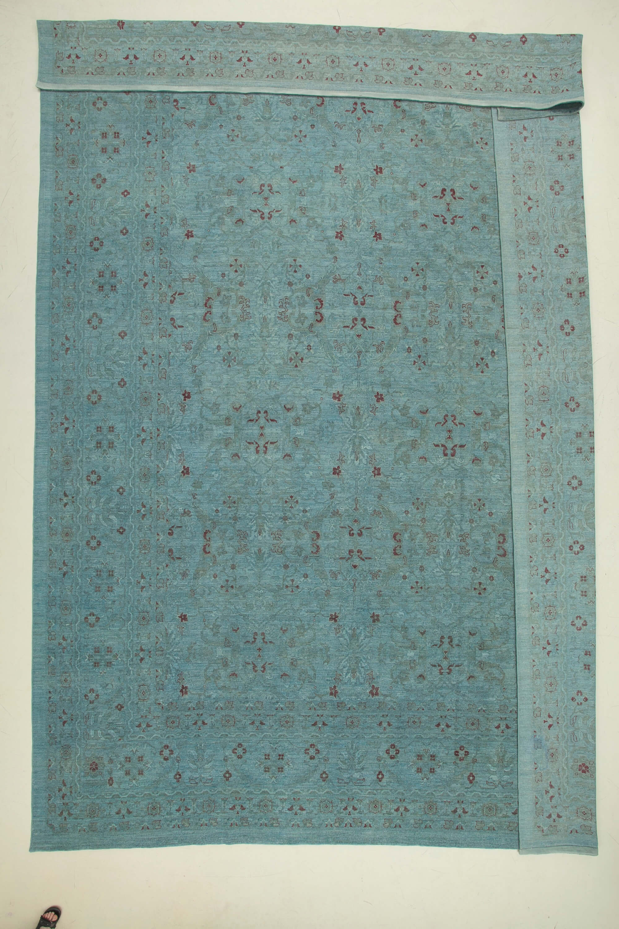 15 x 21 Blue Oushak Rug - 4913