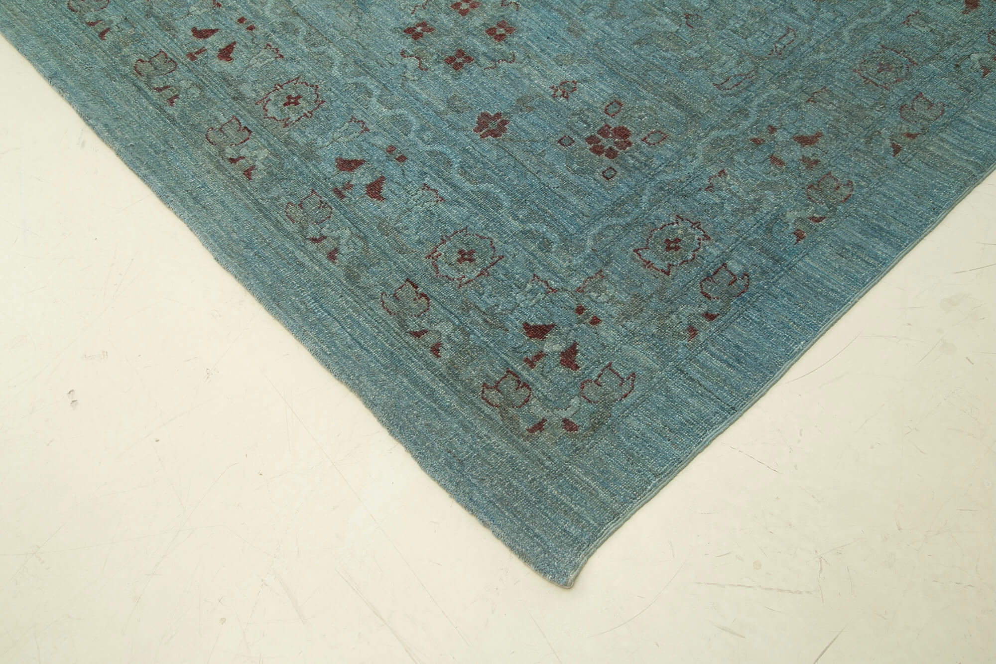 15 x 21 Blue Oushak Rug - 4913