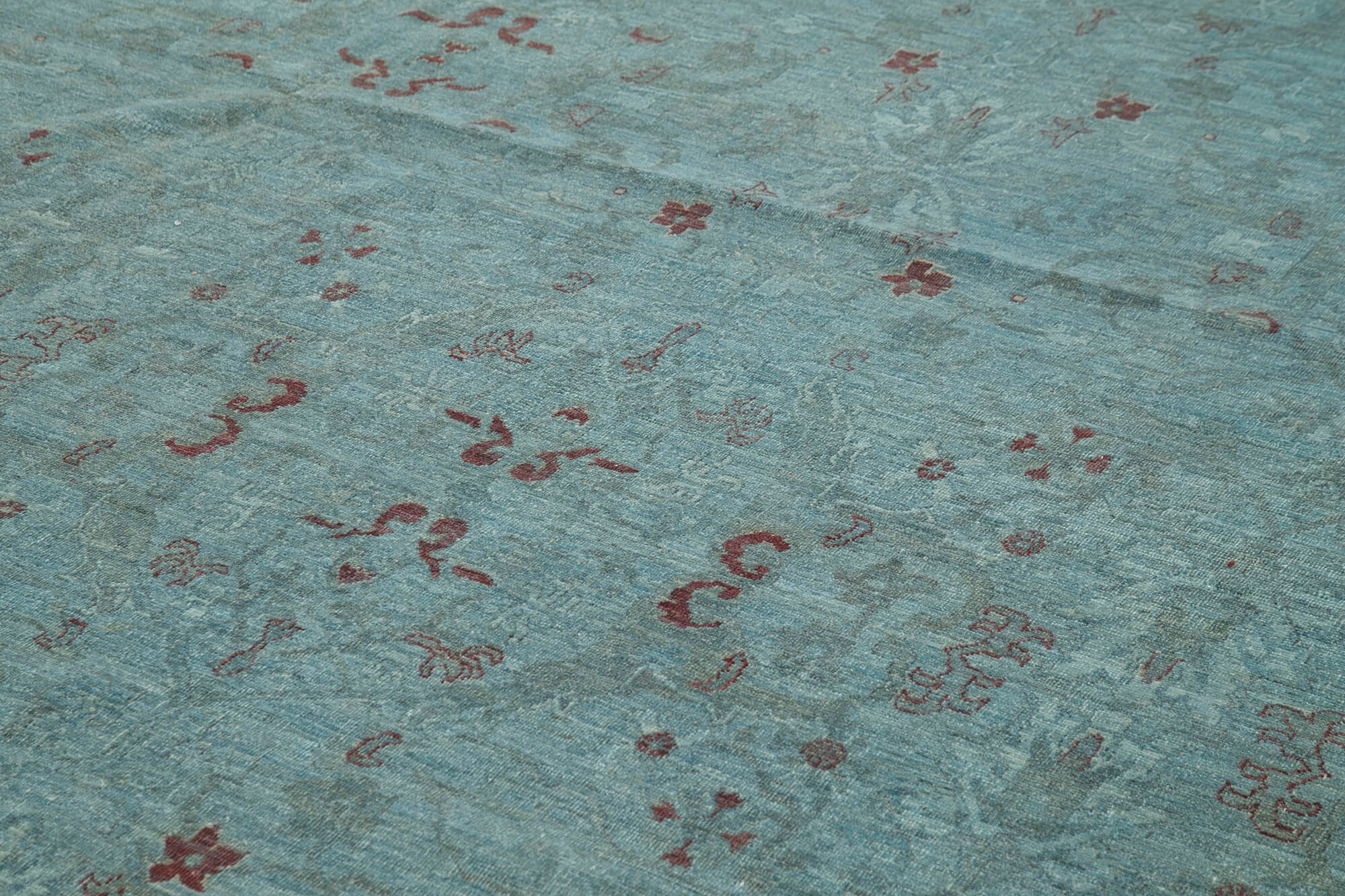 15 x 21 Blue Oushak Rug - 4913