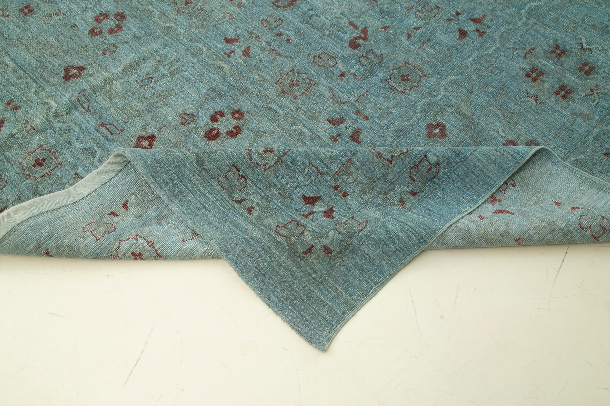 15 x 21 Blue Oushak Rug - 4913