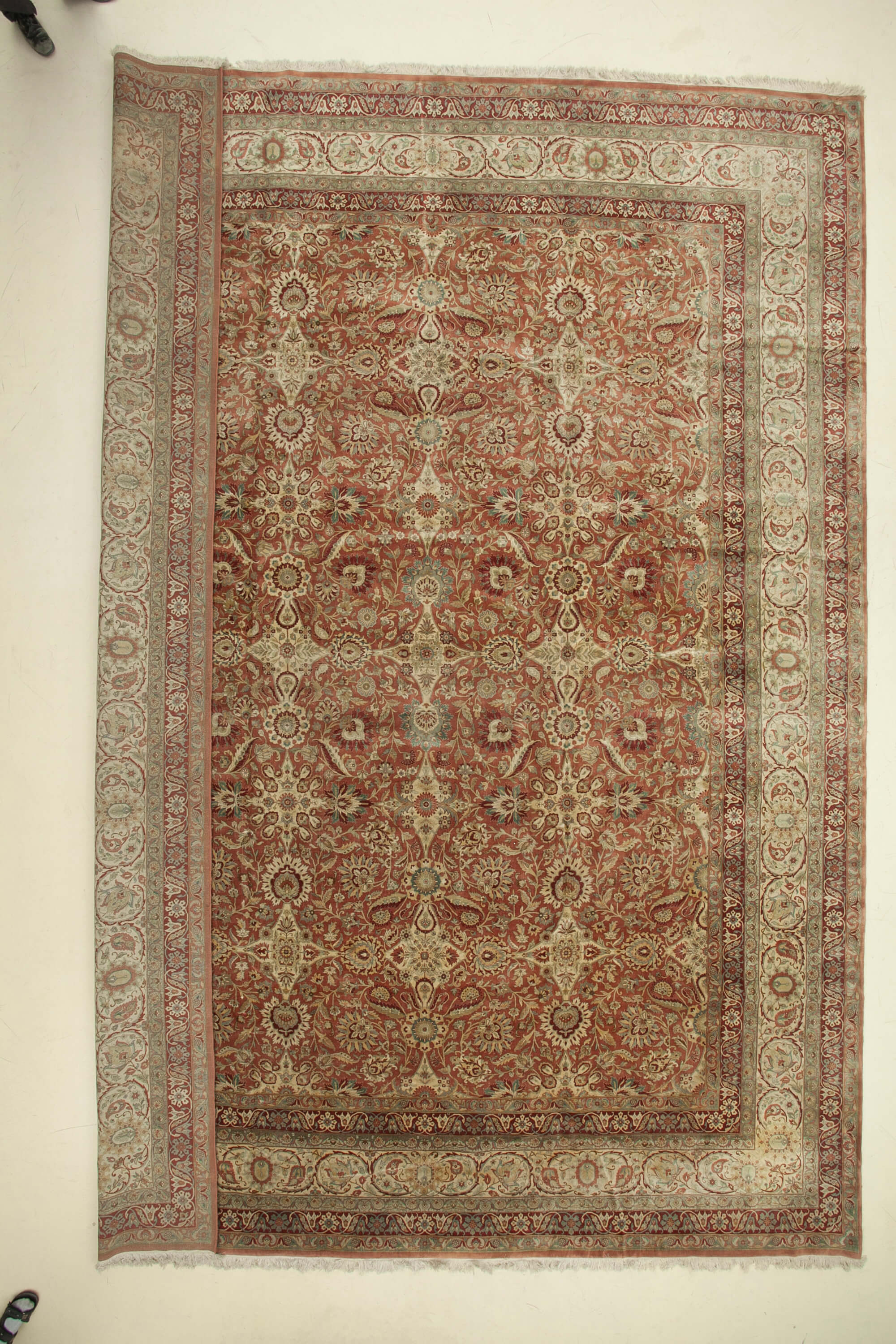 14 x 19 Beige Oushak Rug - 4918