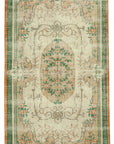 5 x 9 Beige Turkish Vintage Area Rug - 4925