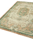 5 x 9 Beige Turkish Vintage Area Rug - 4925