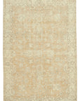 7 x 10 Beige Turkish Vintage Area Rug - 4926