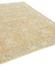 7 x 10 Beige Turkish Vintage Area Rug - 4926