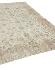 7 x 10 Beige Turkish Vintage Area Rug - 4928