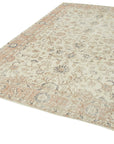 7 x 10 Beige Turkish Vintage Area Rug - 4928