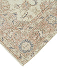 7 x 10 Beige Turkish Vintage Area Rug - 4928