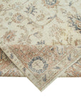 7 x 10 Beige Turkish Vintage Area Rug - 4928