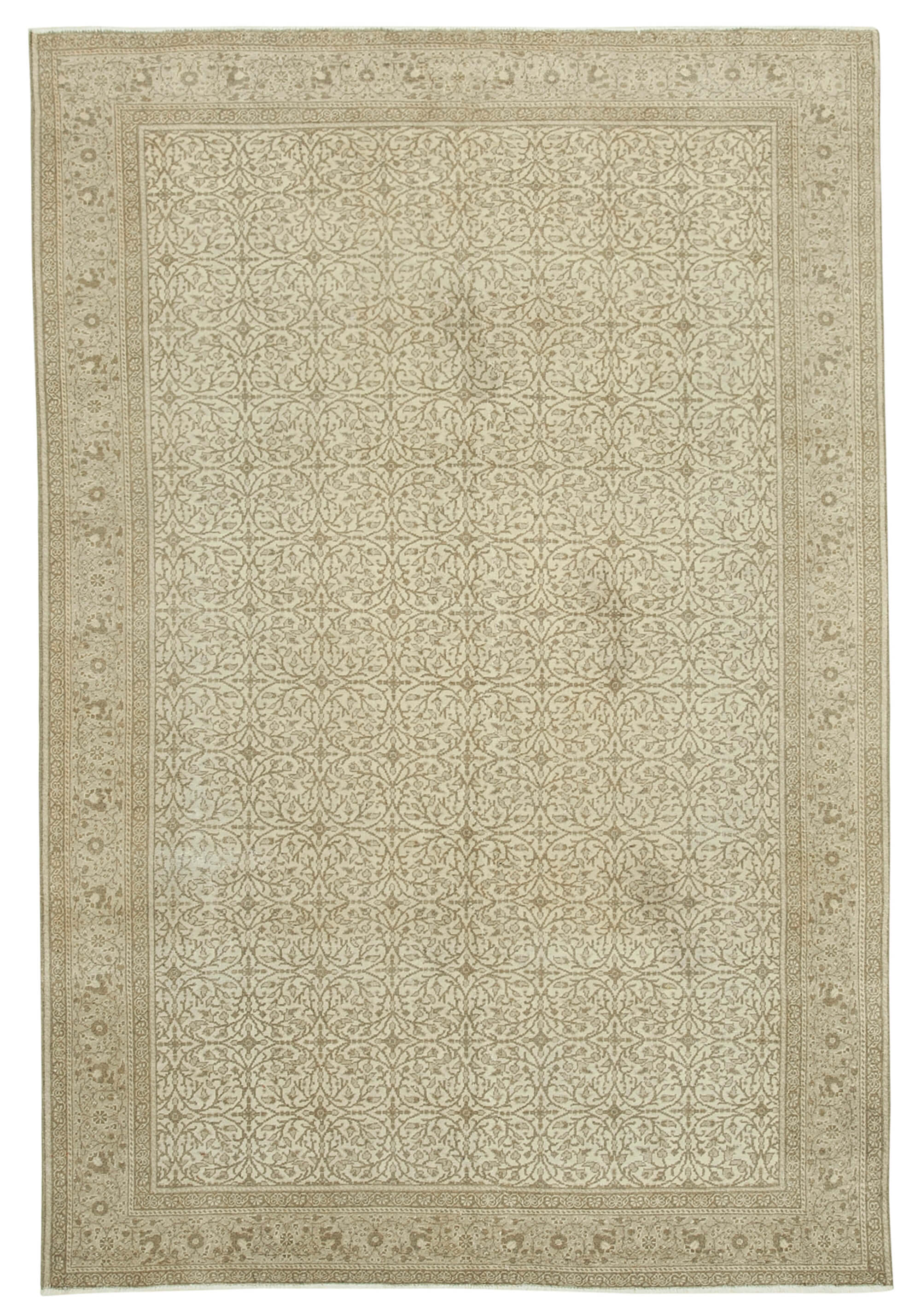 6 x 9 Beige Vintage Rug - 4930