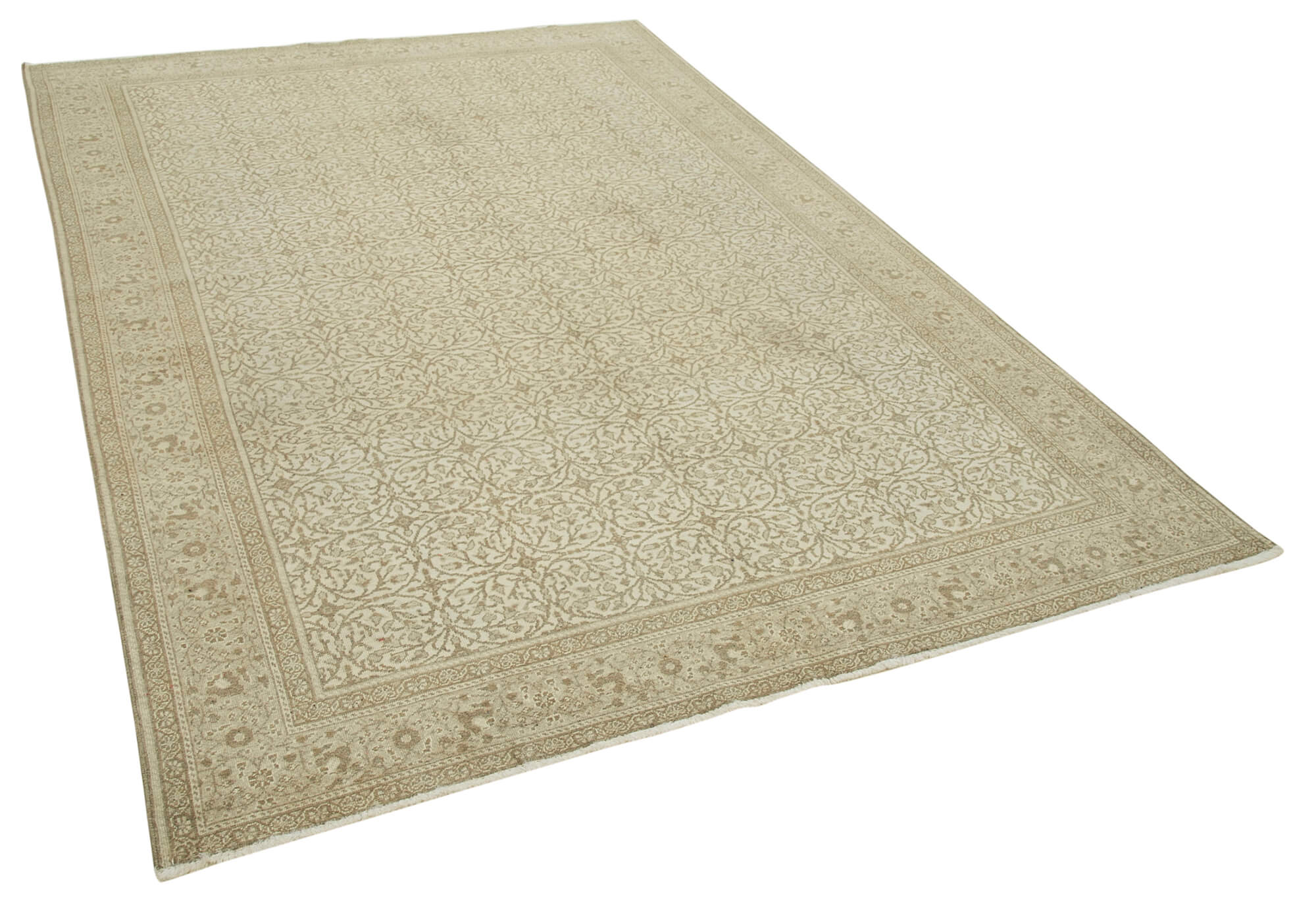 6 x 9 Beige Vintage Rug - 4930