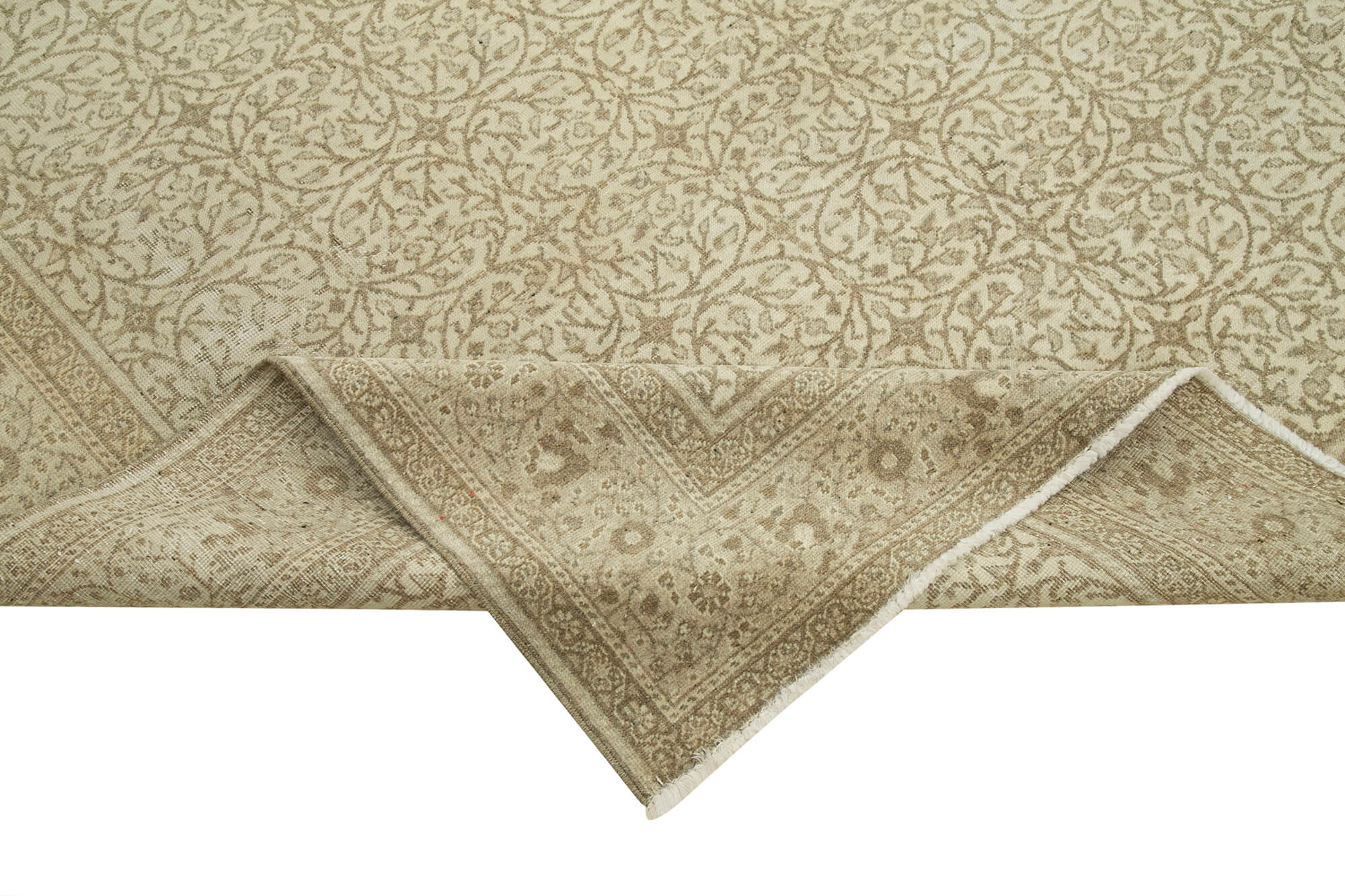 6 x 9 Beige Vintage Rug - 4930