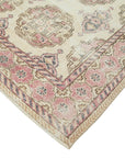 7 x 10 Beige Turkish Vintage Area Rug - 4931