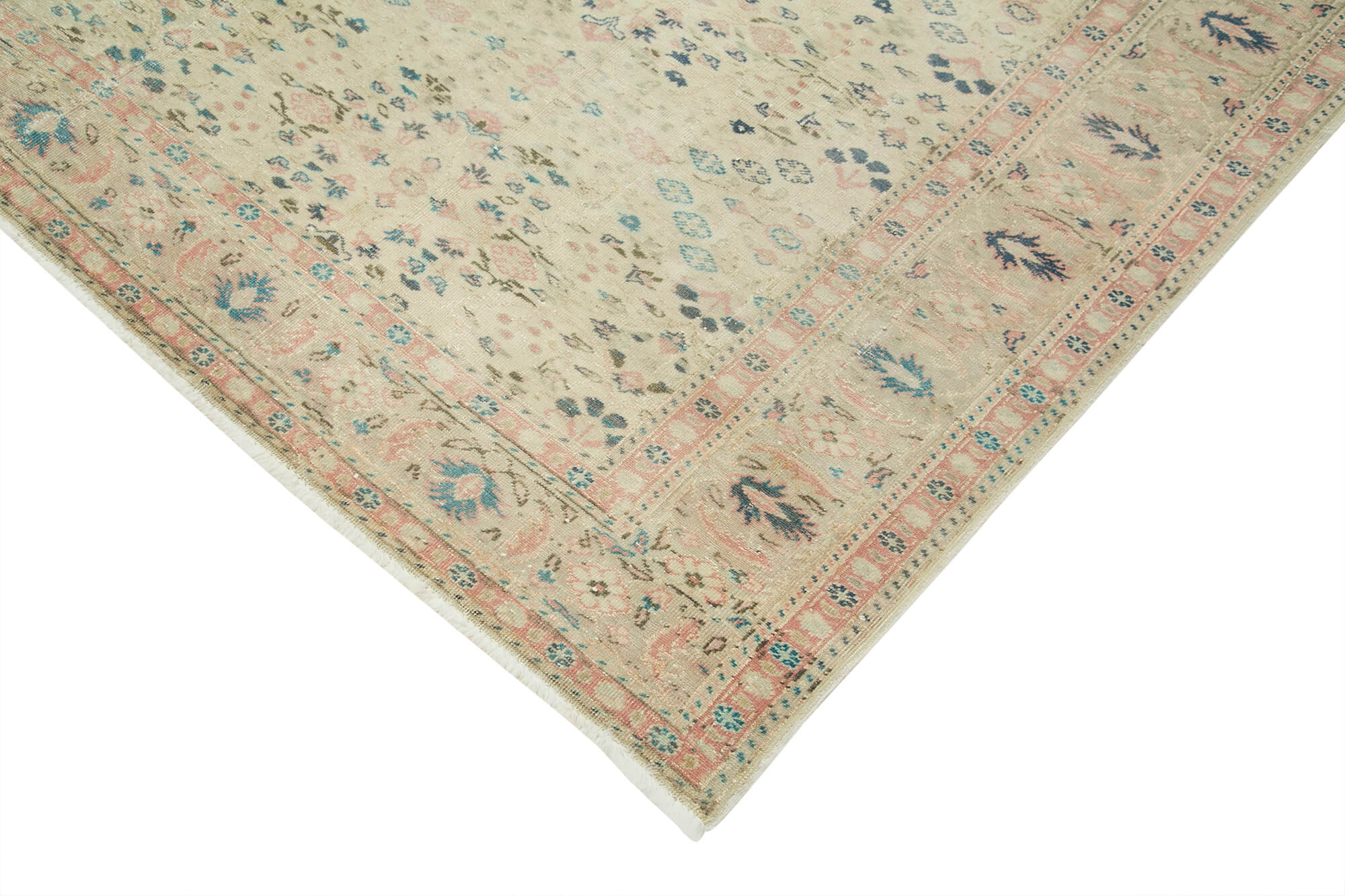 7 x 10 Beige Vintage Rug - 4933