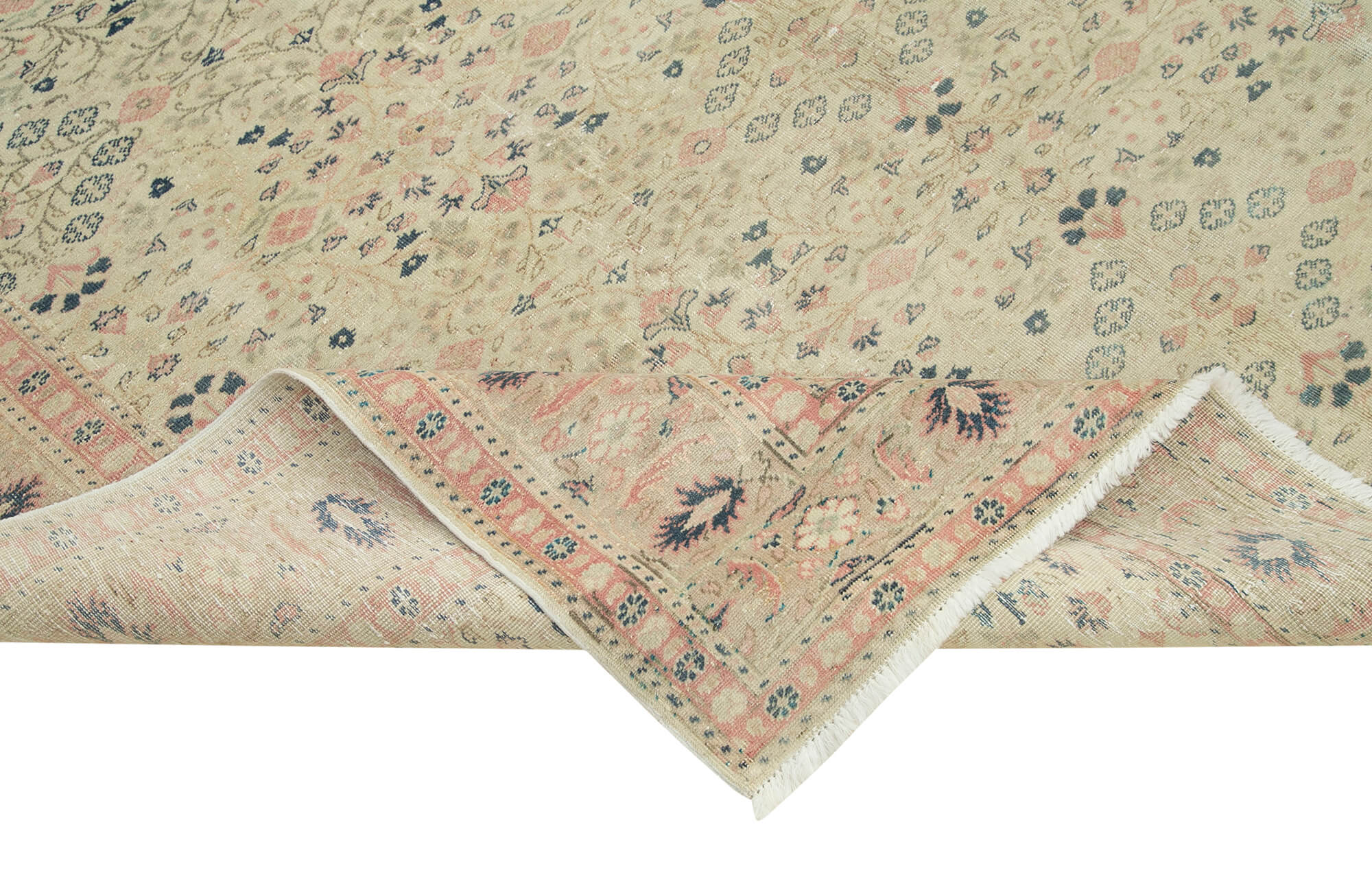 7 x 10 Beige Vintage Rug - 4933