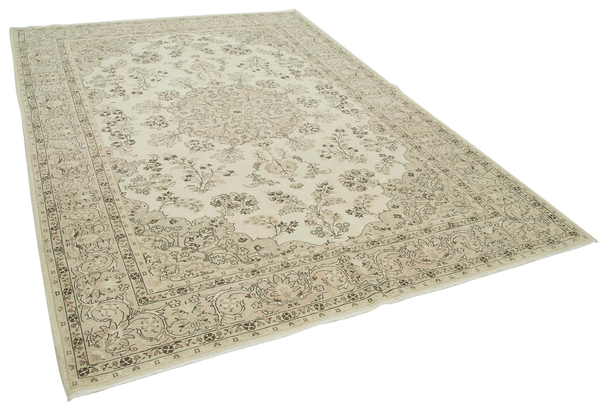 7 x 10 Beige Vintage Rug - 4934